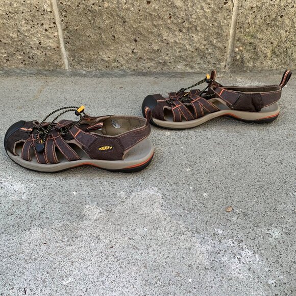 KEEN Kanyon Sandals Mens 8.5 41 Brown Waterproof Closed Toe Hiking Shoes Men - Picture 3 of 9
